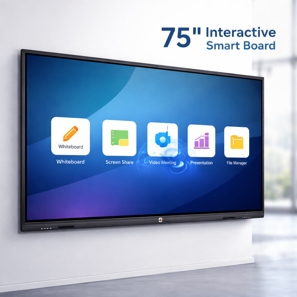 Interactive Smart Board Display for Classrooms, Offices & Conference Rooms 75” inch Top Seller