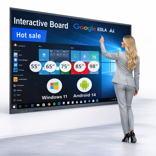 Interactive Smart Board Display for Classrooms, Offices & Conference Rooms 65” inch
