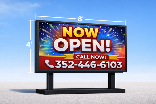 4’ x 8’ Outdoor LED Digital Sign (Single-Sided | P6)