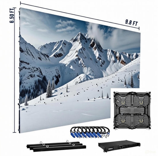 P3.91 Indoor LED Video Wall 8.2ft × 4.9ft (2.5m × 1.5m) Full Color HD Display