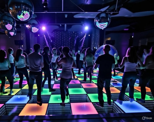 15x15 FT Interactive LED Dance Floor – RGB Modular Tile System for Weddings & Events