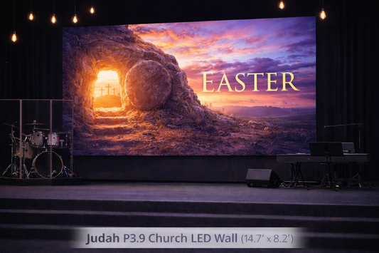 Judah P3.9 Church LED Wall – 14.7’ x 8.2’ | Turn-Key Ready