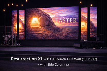 Hallelujah PLUS P3.9 Church LED Wall – 18’ x 9.8’ | Turn-Key Ready