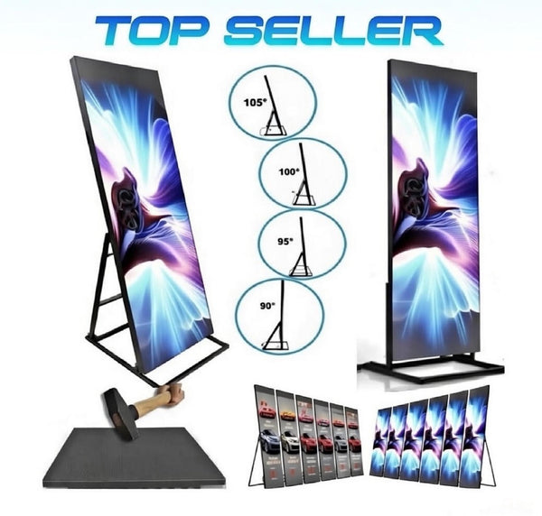 Pro Vertical LED Poster Display (76” x 25”) – Turn-Key Ready | Top Seller P3.9