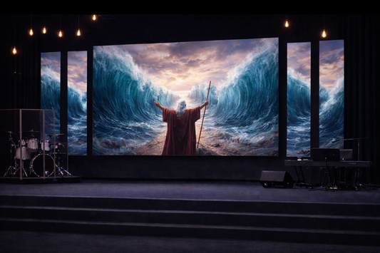 Hallelujah PLUS P3.9 Church LED Wall – 18’ x 9.8’ | Turn-Key Ready