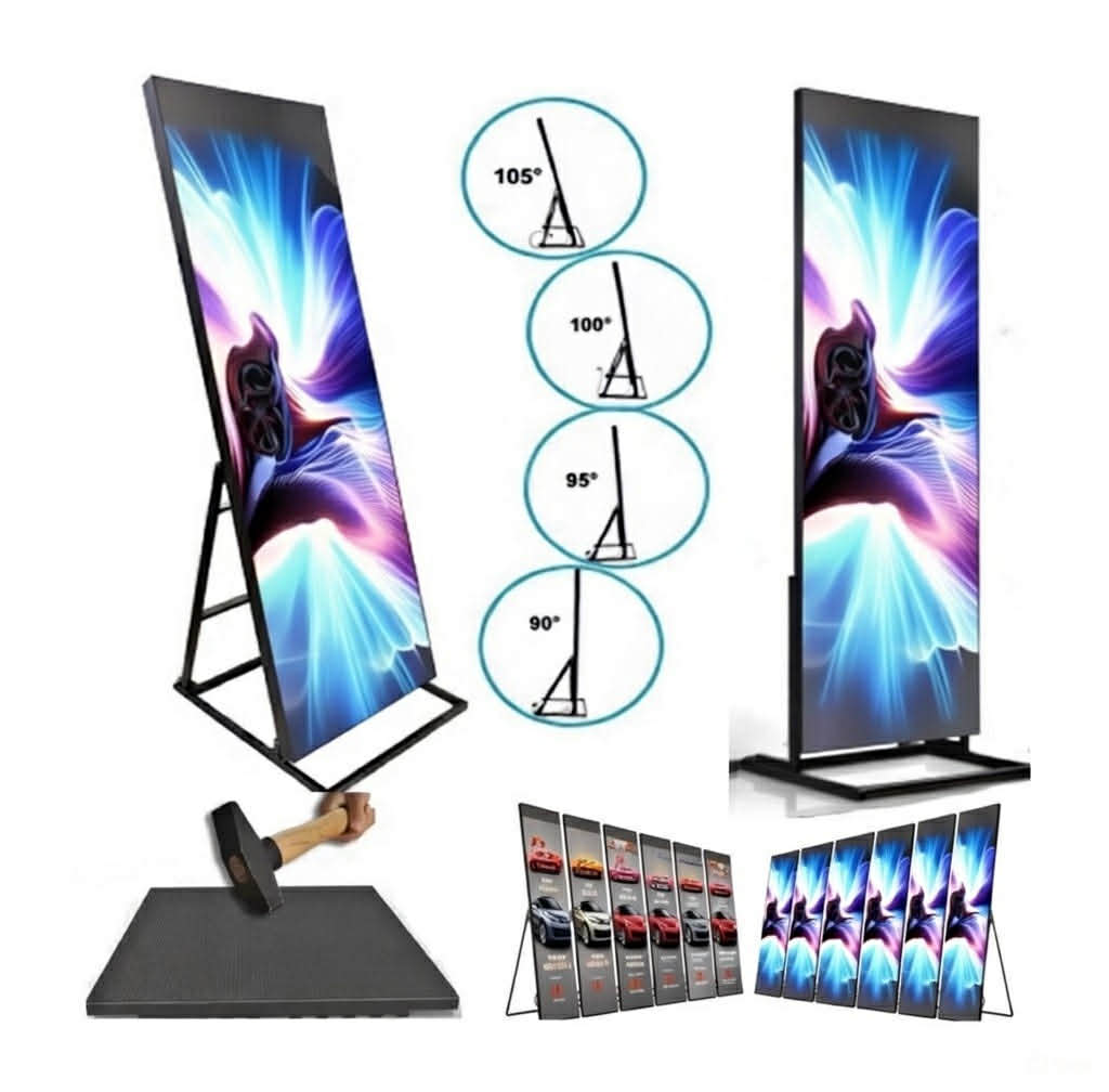 Pro Vertical LED Poster Display (76” x 25”) – Turn-Key Ready | Top Seller P3.9